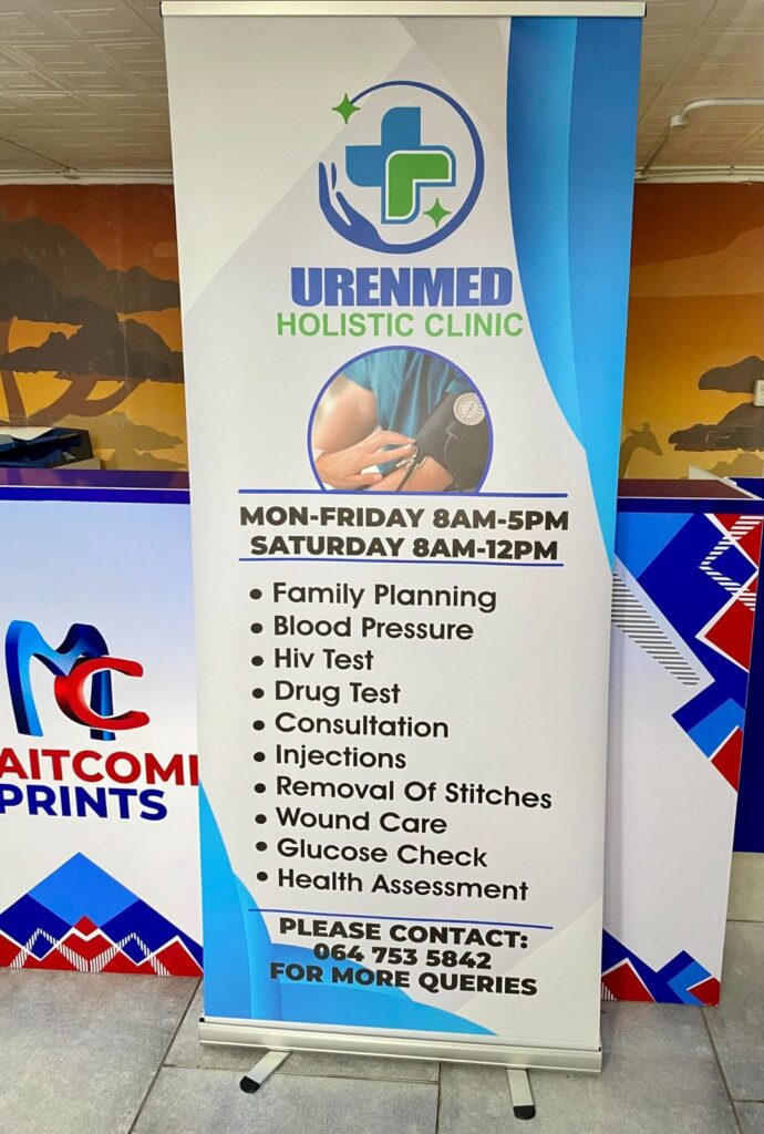 Econo pull-up banner printed by Maitcomp Printers in Cape Town