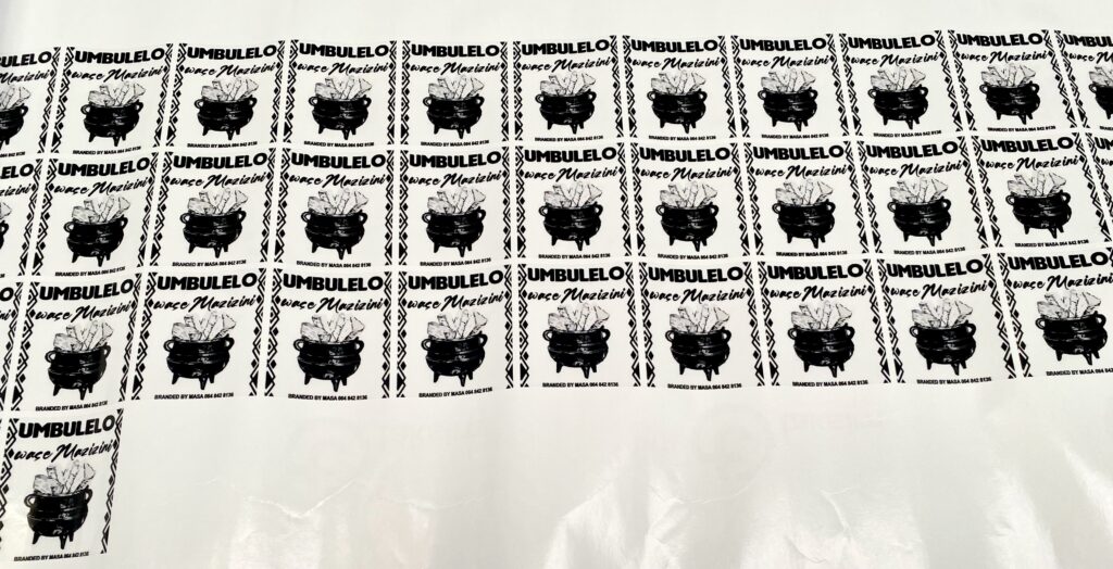 Durable waterproof vinyl labels suitable for product packaging and branding.