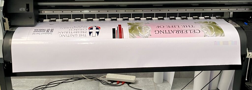Custom printed vinyl graphics by Maitcomp Printers