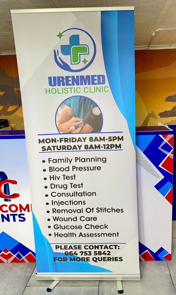 Custom promotional pull-up banner printed in Cape Town