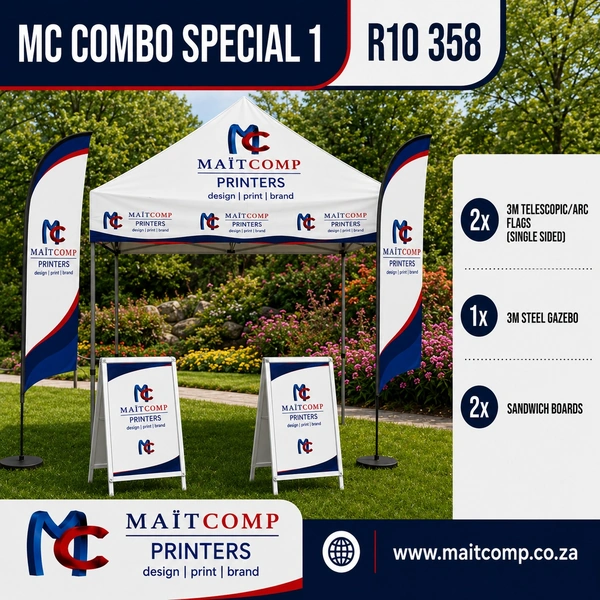 MC Combo Special 1 Event Branding Package – Maitcomp Printers Cape Town