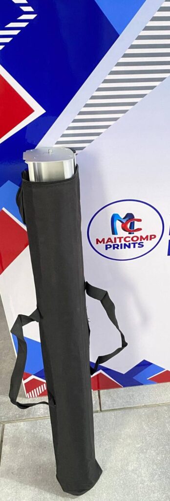 Business pull-up banner printed by Maitcomp Printers